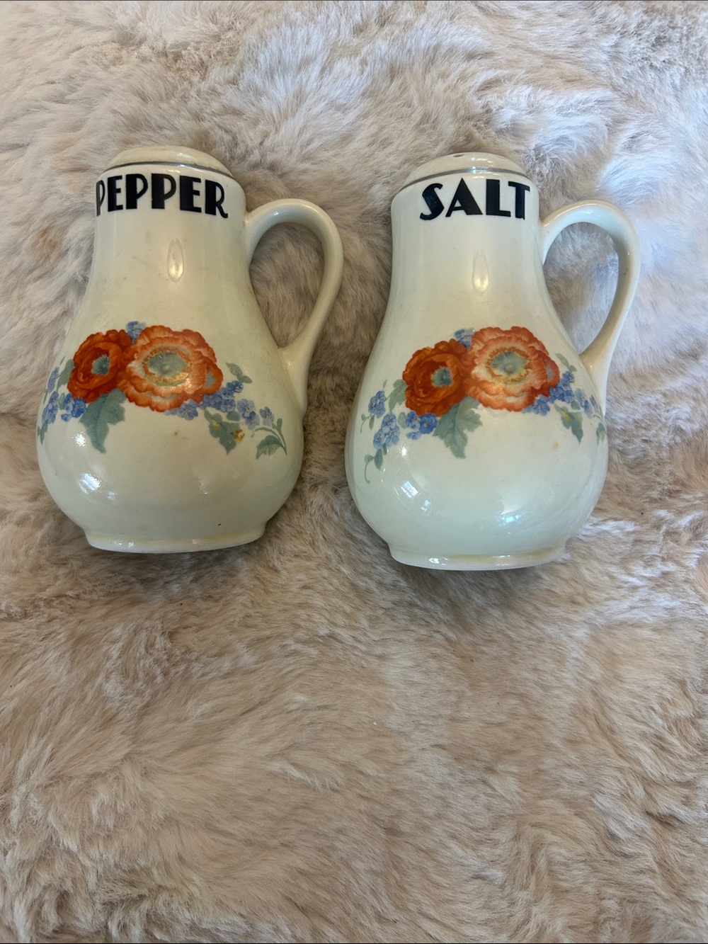 Vintage Hall China Salt and Pepper Shakers 1930’s/40’s.